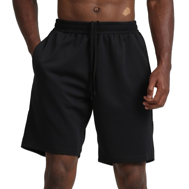 Men Sport Shorts Quick Dry Side Pockets Elastic Waist Short Pants for Workout Basketball Running Casual Sportwear