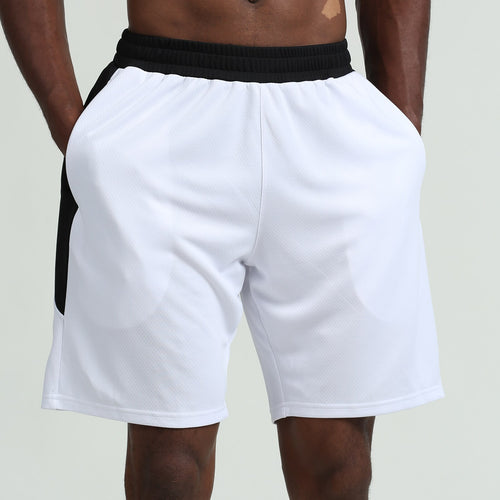 Men Sport Shorts Quick Dry Side Pockets Elastic Waist Short Pants for Workout Basketball Running Casual Sportwear
