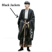 Load image into Gallery viewer, Men Women Hanfu Chinese Traditional Tang Suit Tops Skirt Cardigan Japanese Samurai Cosplay Costume Kimono Dress Yukata Robe Gown