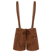 Load image into Gallery viewer, Men&#39;s Oktoberfest Costume Bavarian Dress Up Adult Role Play German Festival Beer Party Suspenders Shorts for Halloween Cosplay