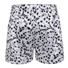 Load image into Gallery viewer, Mens Christmas Halloween Costumes Skeleton Print Boxer Cosplay Shorts Lightweight Loose Beach Sports Lounge Short Pants