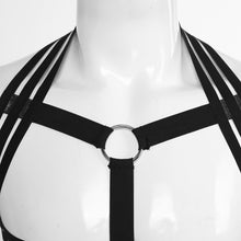 Load image into Gallery viewer, Mens Erotic Vest Tops Tank Body Shoulder Chest Elastic Strap O Ring Front Harness Belt For Role Play Party Club Pole Dancing