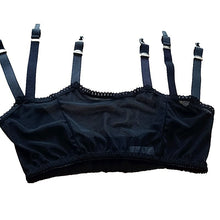 Load image into Gallery viewer, Mesh Garter Belt Plus Size Black Suspender Belt with Six Straps Metal Clip for Women&#39;s Stockings Lingerie 3XL