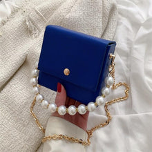 Load image into Gallery viewer, Messenger Bag Womens Bags PU Leather Handbags Chain Shoulder Crossbody Bag Pearl Handle Portable women handbag