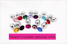Load image into Gallery viewer, Metal Anal Plug Small with Drill Medium Atrium Stainless Steel Anal Plug Large Anal Plug Adult Fun Toy Sex Toys for Women