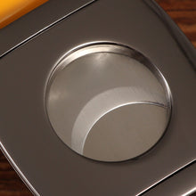 Load image into Gallery viewer, Metal Cigar Cutter Sharp Stainless Steel Ciggar Cutter Double Blade Pocket Cigars Guillotine W/ Gift Box