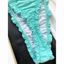 Load image into Gallery viewer, Micro Bikinis 2021 Sexy Women Swimsuit Solid Swimwear Female Brazilian Ruffle Bandage Bather Bikini Set Biquini Bathing Suit