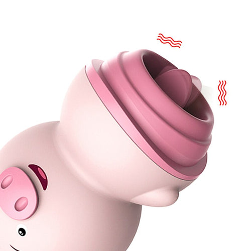 Mini Cute Pig Licking Vibrators For Women Sex Toys Clitoris Sucker Vagina Anal Massager Female Masturbator Machine Erotic Shop