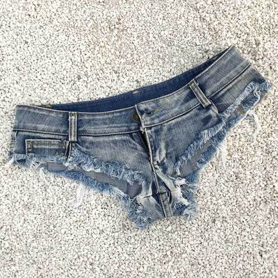 Mini Micro Short Femme Sexy Thong Denim Shorts Female Cotton 2020 Spring Summer Jeans Shorts Women Clubwear Night Party European