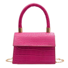 Load image into Gallery viewer, Mini Small Square bag 2021 New Fashion Quality PU Leather Women&#39;s Handbag Alligator Leather Chain Shoulder Messenger Bags totes