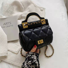 Load image into Gallery viewer, Mini bolsa de couro pu de marca, bolsa crossbody de luxo feminina designer e bolsa de ombro mensageiro de viage