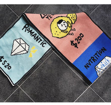 Load image into Gallery viewer, Mori Girl Scarf New Style Fashion Cute Cartoon Letter Patchwork Scarves Women Long Shawl Original Design Scarves Autumn Winter