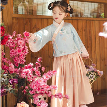 Load image into Gallery viewer, Mother Daughter Chinese Traditional Hanfu Party Dress Women Girl Fairy Princess Performance Costume Bag Kid Embroidery Tang Suit