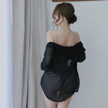 Load image into Gallery viewer, NEW White Sexy Shirt Lingerie Women Erotic Cosplay Student Uniform Set Lady Sexy Lace Pajamas Sleepwear Costume Babydoll Dress