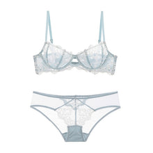 Load image into Gallery viewer, NEW Women Ultra thin Bra Sexy Lace Bra and Panties Sets Women Sexy Lingerie Temptation Lace Underwear A B C D Cup