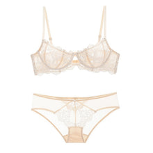 Load image into Gallery viewer, NEW Women Ultra thin Bra Sexy Lace Bra and Panties Sets Women Sexy Lingerie Temptation Lace Underwear A B C D Cup