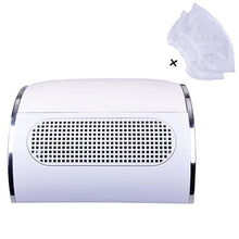 Load image into Gallery viewer, Nail Suction Dust Collector Low Noisy 3 Fans Strong Suction Nail Vacuum Cleaner Manicure Tools with 2 Bags Nail Art Equipment