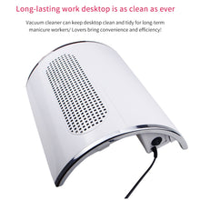 Load image into Gallery viewer, Nail Suction Dust Collector Low Noisy 3 Fans Strong Suction Nail Vacuum Cleaner Manicure Tools with 2 Bags Nail Art Equipment