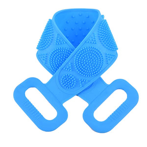 New 1PCS Silicone Brushes Bath Towels Rubbing Back Mud Peeling Body Massage Shower Extended Scrubber Skin Clean Shower Brushes