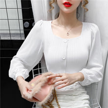 Load image into Gallery viewer, New 2020 Autumn Long Sleeve Women Blouse Shirt Fashion Casual Mesh Patchwork Women Tops And Shirt Blusas