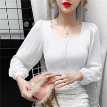 Load image into Gallery viewer, New 2020 Autumn Long Sleeve Women Blouse Shirt Fashion Casual Mesh Patchwork Women Tops And Shirt Blusas