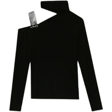 Load image into Gallery viewer, New 2021 Autumn Women&#39;s T-Shirt Fashion Casual Sexy V-Neck Diamond Mesh Tops M-3XL Plus Size Women Clothing