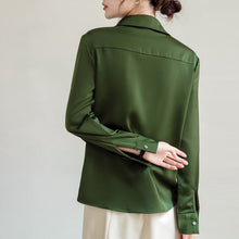 Load image into Gallery viewer, New 2021 Spring Autumn Long Sleeve Women Blouse Shirt Fashion Casual Solid Color Chiffon Blouse Office Lady Shirt