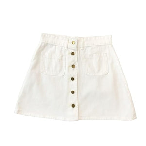 New 2021 Spring Summer TRF Womens ALine Jeans Short Denim Mini Skirt Button Off Double Pockets Harajuku Sexy Y2K Falda Skirts