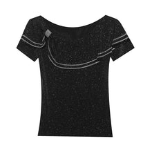 Load image into Gallery viewer, New 2021 Summer Short Sleeve Women Tops And Shirt Fashion Casual Slash Neck Mesh T-Shirt Plus Size Ruffles Blusas