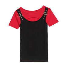 Load image into Gallery viewer, New 2021 Summer Short Sleeve Women t-shirt Fashion Casual Patchwork Tops Shirt Plus Size Women clothing