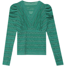 Load image into Gallery viewer, New 2022 Spring Women&#39;s T-Shirt Fashion Sexy V-neck Long Sleeved Brushed Lace Bottoming Shirt Elegant Slim Hollow Out Tops