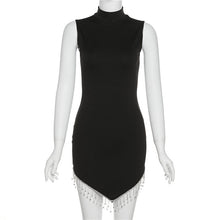 Load image into Gallery viewer, New 2022 Tank Strap Middle Neck Casual Evening Party Sexy Backless Women&#39;s Clothes Bright Prom Basic Bodycon Mini Dress Vestidos