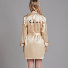 Load image into Gallery viewer, New 2pcs Women Night Dress Spring Summer Dress Sexy Femme Sleepwear Nightgowns Ladies V-Neck Satin Silk Camisola