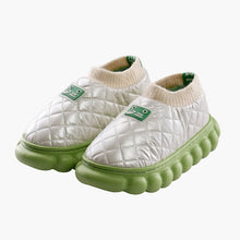 Load image into Gallery viewer, New Arrival Women&#39;s Winter Shoes Solid Plaid Thick Soled Home Slippers Mixed Colors Female&#39;s Down Slippers Waterproof Slippers