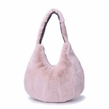 Load image into Gallery viewer, New Arrivals Women&#39;s Real Rex Rabbit Fur Handbags Fashion Fur Shoulder Bags Large Capacity Totes S7985