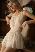 Load image into Gallery viewer, New Babydoll Sexy Pajamas Women&#39;s Autumn/winter Lace Tulle Transparent Skirt Sexxy Lingerie Hot Erotic Backless Home Dress