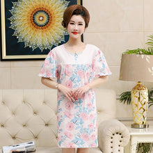 Load image into Gallery viewer, New Brand Cartoon Sleepwear Nightgown Short Sleeve Women 100% Cotton Nightdress Casual Summer Sexy Nightwear Sleepshirt