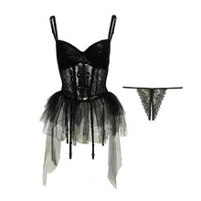 Load image into Gallery viewer, New Elasticity Corset Sexy Women Underwear Lace Up Body Bustier Overbust with Straps Belt Black Breathable Lingerie