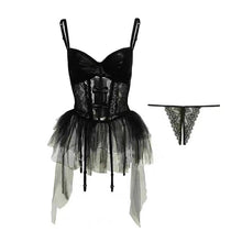 Load image into Gallery viewer, New Elasticity Corset Sexy Women Underwear Lace Up Body Bustier Overbust with Straps Belt Black Breathable Lingerie