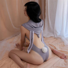 Load image into Gallery viewer, New Erotic Open Crotch Bodysuit For Women Bunny Cosplay Seduction Sexy Lingerie Underwear Backless Halter Neck One-piece Dress