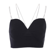 Load image into Gallery viewer, New Fashion Chain Diamond Straps Corset Top For Women Backless Camis Crop Tops Party Sleeveless Low-cut Sexy Corset Camisole