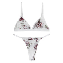 Load image into Gallery viewer, New Fashion Printing Lace Brelette Floral Women Bra and Panties Set Comfortable Femme Bra Sets Back Closure Ladies Underwear Set