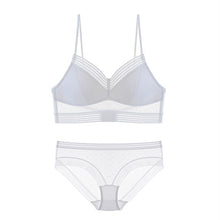 Load image into Gallery viewer, New Fashion  Women&#39;s underwear Set Lace Sexy Dot Mesh Push-up Bra And Panty Sets Comfort Brassiere French Cotton Lingerie set
