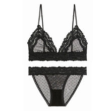 Load image into Gallery viewer, New French Style Ladies Bralette set Seamless Deep V Lace Bra sets Wireless Women Thin Underwear Sex Lingerie Soft Push Up Bras
