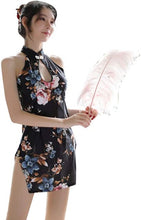 Load image into Gallery viewer, New High Quality Sexy Cheongsam Package Hip Mini Split Skirt Perspective Lingerie Dress Nightdress Cosplay Erotic Lingerie Dress