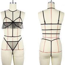 Load image into Gallery viewer, New Hot Sexy Lingerie Woman Underwear Transparent Pajamas Thin Net Yarm Bra Set Erotic Outfits Porn Clothing Exotic Costume Xnxx