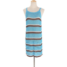 Load image into Gallery viewer, New Knitted Beach Dress Women Bikini Cover Up Female Sexy Sleeveless Holiday Skirt Summer Beach Cover Up Swimsuit Blouse Ladies