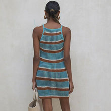 Load image into Gallery viewer, New Knitted Beach Dress Women Bikini Cover Up Female Sexy Sleeveless Holiday Skirt Summer Beach Cover Up Swimsuit Blouse Ladies