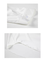 Load image into Gallery viewer, New Lady Pajamas Boyfriend Style Shirt Women Sexy Nightdress Loose Seduction Nightgowns Girls Satin Smooth Sleepwear White S-L