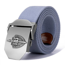 Load image into Gallery viewer, New Men &amp; Women High Quality Belt 3D Russian Border Guard Troop Buckle Military Belt Strong Luxury Jeans Canvas Tactical Belt